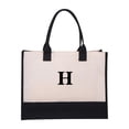 thumbnail image 1 of Canvas Beach Bag With Adjustable Crossbody Strap And Matching Makeup Bag For Women Birthday Gift, 1 of 1