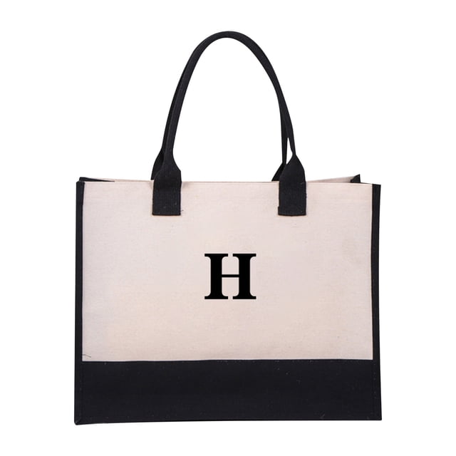 Canvas Beach Bag With Adjustable Crossbody Strap And Matching Makeup Bag For Women Birthday Gift