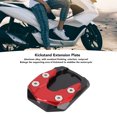 thumbnail image 3 of Motorcycle Kickstand Extension Plate, Aluminum Alloy Motorcycle Kickstand Extender Foot Side Stand Extension Foot Pad Support Plate for XMAX 125 250 300, 3 of 7
