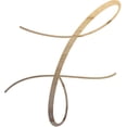 thumbnail image 1 of Unfinished Wood Letter F, Craft Alphabet 4'' Tall Wooden Letter Wall Décor, Bellany Script Font, 1 of 3