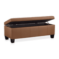 thumbnail image 3 of Bouclair Banc de Rangement en Similicuir Rouille, 3 of 6