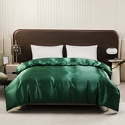 PRETXORVE Luxurious Silk Duvet Covers and Bedding with Zippers That Close