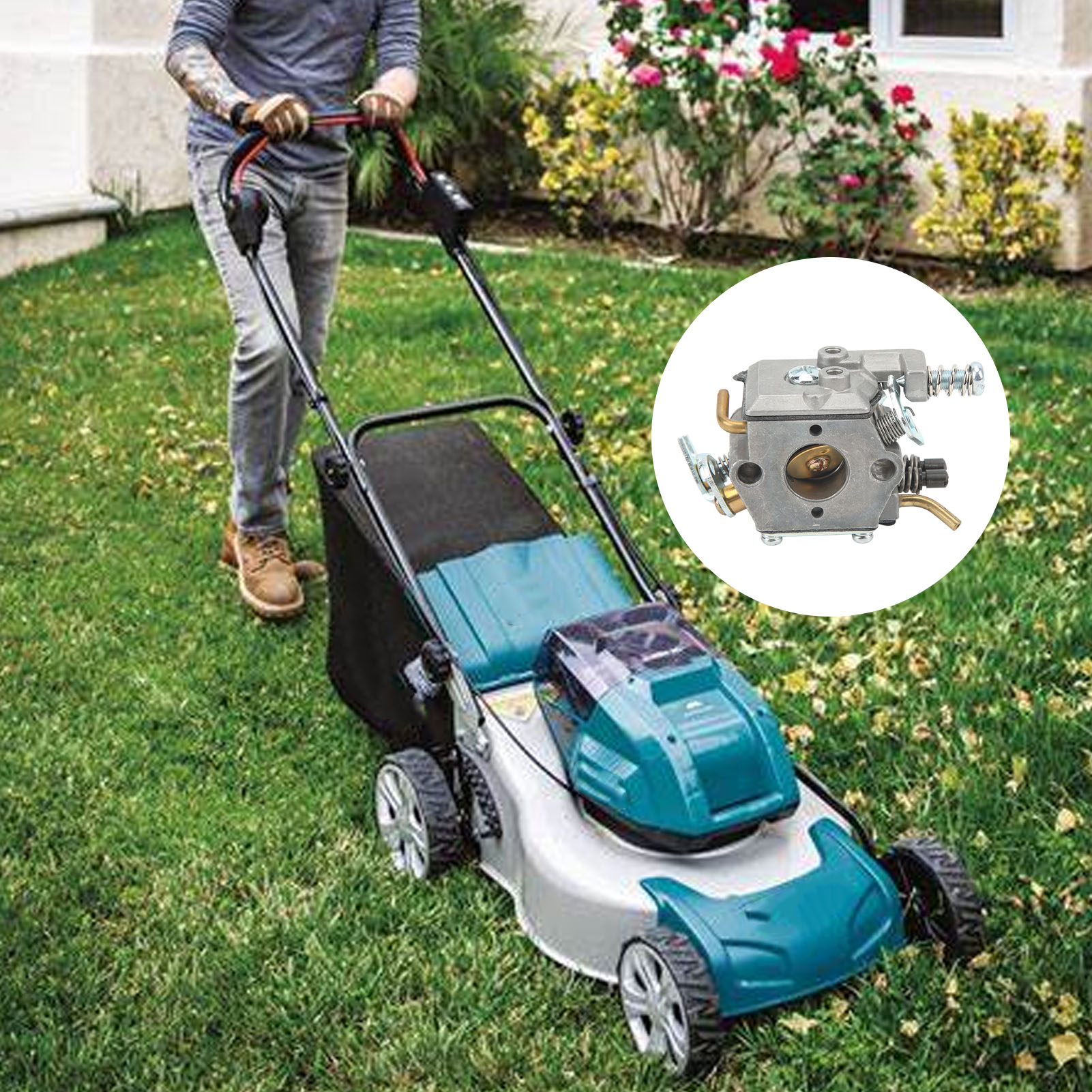 Carb Replaces, Wear Resistant Easy To Operate Long Lasting Carburetor Aluminum  for Lawn Mower