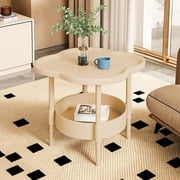 Uscallm Mini Table, Small Apartment Furniture, Portable Bedside Table, Detachable Nightstand, Modern European Style Side Table for Living Room Bedroom