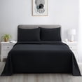 thumbnail image 4 of Marina Decoration 600 Thread Count Ultra Soft Deep Pocket Hotel Standard Solid Bedding Long Staple Percale Cotton All Season Sheet Set with Pillowcase, 4 of 7