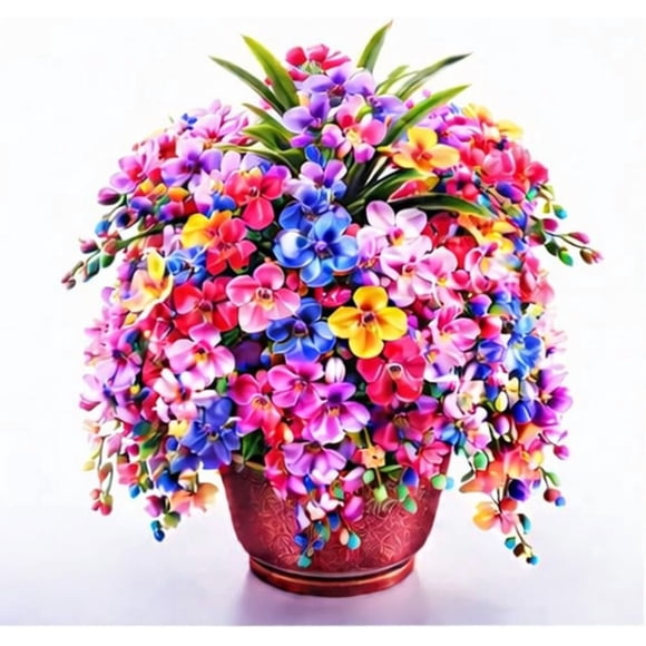 HIGHGW 108 PCS Orchid Seeds, Continuous Blooming Year Round, Cold & Heat Resistant, Easy Grow Indoor Outdoor Flower Plants