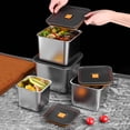 thumbnail image 4 of TopLLC Boîte Bento Boîte à Lunch Boîte Épaissie Scellée en Acier Inoxydable Boîte de Conservation Fraîche pour la Maison Qualité Alimentaire Rangement au Réfrigérateur avec Couvercle Boîte Scellée Contenant Alimentaire Sans BPA pour Adultes et Enfants, 4 of 9