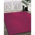 thumbnail image 3 of Ahgly Company Tapis Rond Lavable en Machine Intérieur Transitionnel Rouge Framboise, 5 Pieds Rond, 3 of 7