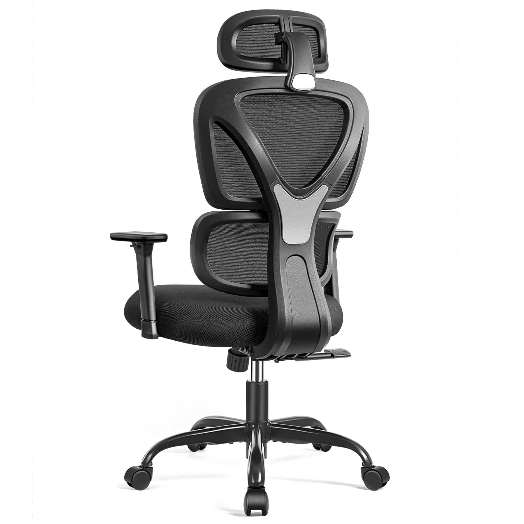 COOLHUT Ergonomic Office Chair, 360° Swivel High Back Home Desk Chair, 3D Adjustable Armrest & Headrest, Seat Height Adjustable Computer Chair with Lumbar Support, Home Gaming Chair