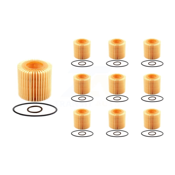 PUR Engine Cartridge Oil Filter (10 Pack) for Car Toyota Corolla Matrix C-HR Prius Pontiac Vibe V Prime iM Lexus CT200h Scion xD Plug-In K56-100189