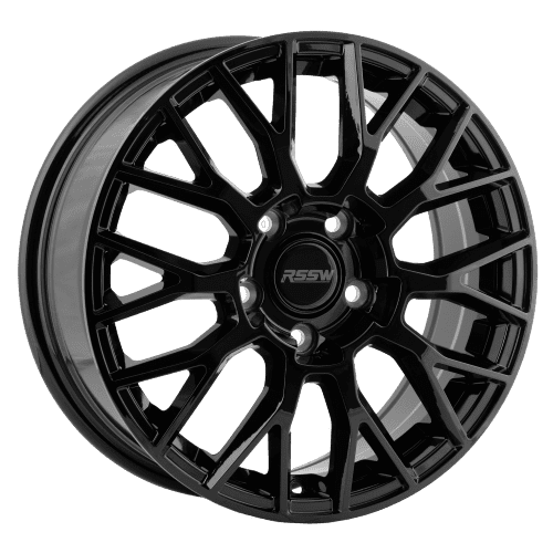 RSSW Monza Gloss Black 17X7.5 Alloy Wheel for cars and sporty CUVs with 5-114.3 bolt pattern, 40 mm offset and 60.1 centerbore