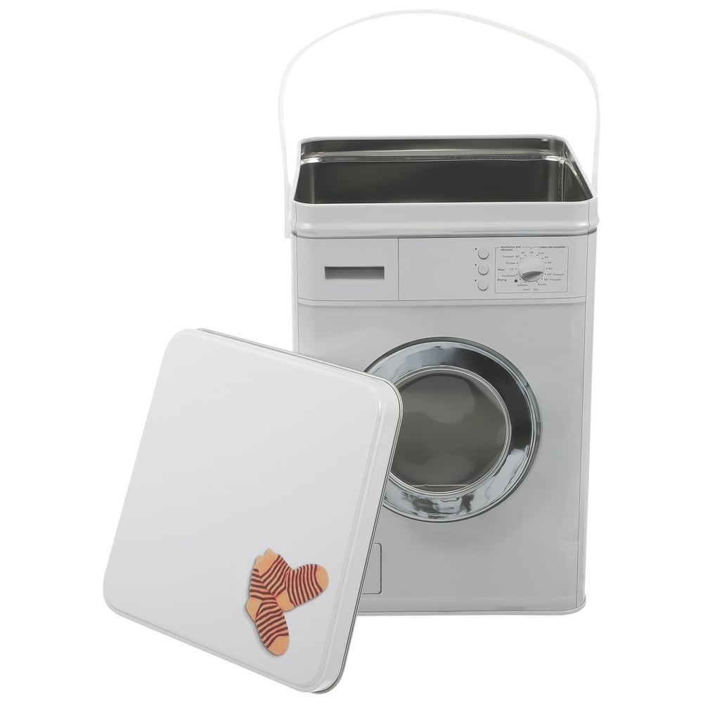 HLONK Laundry Detergent Tin Box Washing Powder Laundry Room Bucket Household Laundry Container Storage Container