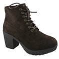 thumbnail image 1 of Bottes de Combat Décontractées pour Femmes à Talon Épais avec Semelle Crantée, 1 of 2