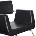 thumbnail image 2 of Chromium Brooklyn Chaise de Style Professionnel avec Coussins en Mousse, Noir, 2 of 6