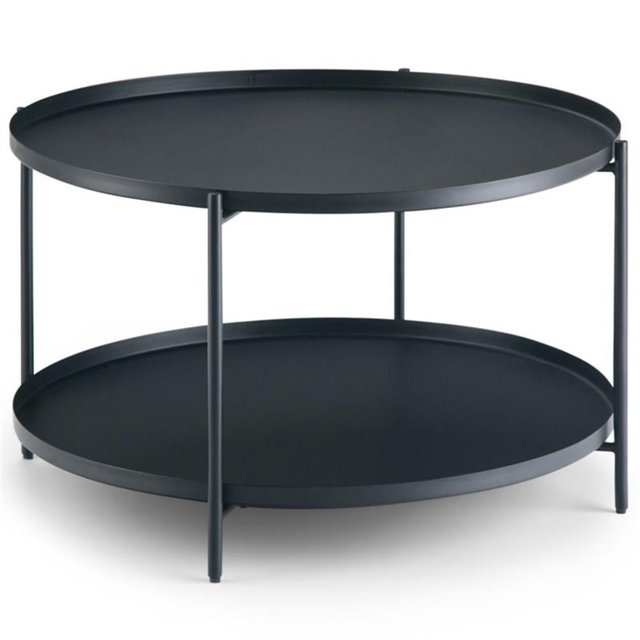 Simpli Home Monet Industriel 32 Pouces Table Basse en Métal Métal Noir