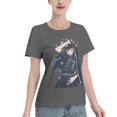thumbnail image 2 of T-Shirt Basique à Manches Courtes pour Femmes Demon Slayer : Shitou Wuichiro, 2 of 6