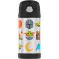 thumbnail image 1 of Thermos Funtainer Vacuum Insulated Straw Bottle, 12 Oz Mandalorian, 1 of 5