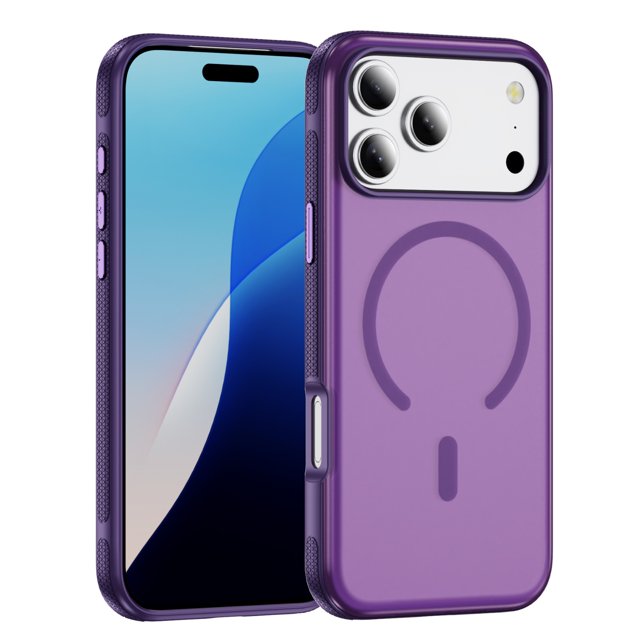 Case For Iphone 17/17 Pro/17 Pro Max/17 Air, Frosted Translucent Shell Non Slip Phone Case Magnetic Wireless Charging Cover