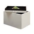 thumbnail image 2 of Convenience Concepts Designs4Comfort Accent Storage Ottoman - Ivory | 143523W, 2 of 4