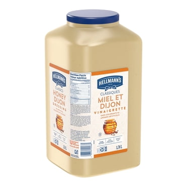Hellmann's Vinaigrette Crémeuse au Miel et Dijon, Sans Gluten / 3,78 L/unité, 2 Unités/caisse
