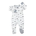 thumbnail image 1 of Pyjamas pour Filles Ensemble Confort à Manches Longues Col Rond Motif Dessin Animé Vêtements de Nuit pour Filles Blanc 66 3M-6M, 1 of 1