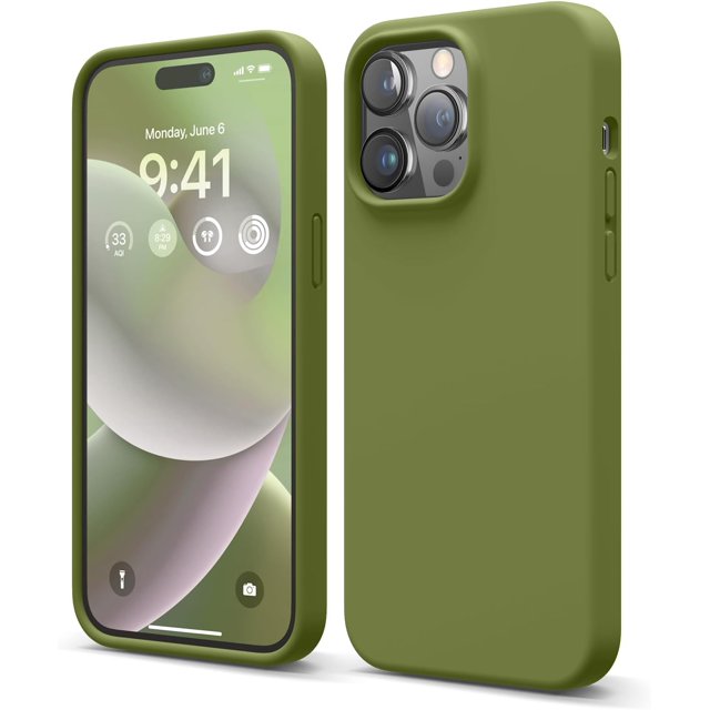 Compatible avec Étui pour iPhone 14 Pro Max, Étui en Silicone Liquide, Étui de Protection Intégrale, Antichoc, Téléphone Mince