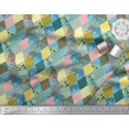 thumbnail image 3 of Soimoi Rayon Fabric Leopard & Argyle Patchwork Print Fabric by Yard 56 Inch Wide, 3 of 3
