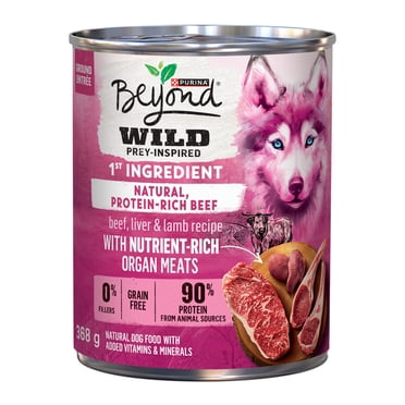 Beyond Wild Beef, Liver & Lamb Recipe, Wet Dog Food 368 g