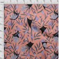 thumbnail image 4 of oneOone Coton Flex Pêche Tissu Floral Matière de Robe Tissu Imprimé Tissu au Mètre 40 Pouces de Large, 4 of 4