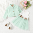 thumbnail image 1 of PatPat Ensemble Robe et Veste pour Bébé Fille Robe Tutu Verte 0-18 m, 1 of 2