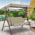 thumbnail image 4 of Housse de Protection de Remplacement en Polyester Durable pour Balançoire de Porche, Patio et Jardin Extérieurs, 4 of 6