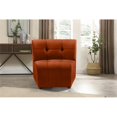 thumbnail image 2 of Meridian Furniture Limitless Fauteuil Modulaire Rembourré en Velours Cognac, 2 of 7