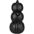 thumbnail image 4 of Citrouille moulée éclairée de 18 pouces Noir Trio Joyeux (Orange), 4 of 6