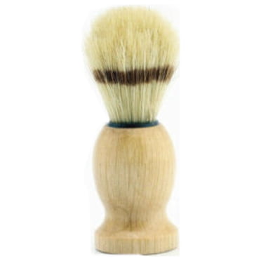 Brosse Rasoir de Rasage pour Cheveux de Barbier 100 mm, Manche en Bois, Accessoire Outil
