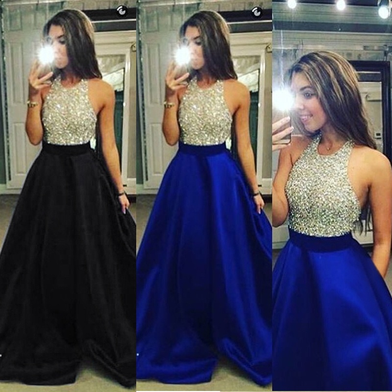 Robe de Soirée Longue Formelle à Sequins pour Femmes Demoiselle d'Honneur Mariage Bal Cocktail