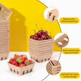 thumbnail image 3 of Lot de 60 Paniers en Fibre de Pulpe pour Petits Fruits, pour Fraise Bleuet Framboise Raisin Cerise, Contenants Paniers pour Produits, 3 of 7