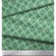 thumbnail image 3 of Soimoi Cotton Cambric Fabric Filigree Damask Print Sewing Fabric Yard 42 Inch Wide, 3 of 3