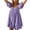 Purple, variant on Hinvhai Women Puff Sleeve Mini Dress Clearance, Square Neck Short Dress Tie Back Flowy Mini Dress Summer Vacation Dress Pink S(S)