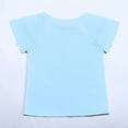 thumbnail image 4 of Kcodviy T-Shirts pour Filles T-Shirts Raglan Ondulés pour Filles Manches Été Col Rond T-Shirts 5T pour Filles Hauts à Manches Courtes Décontractés T-Shirt Fillette 2T T-Shirt Uni T-Shirts pour Filles, 4 of 8