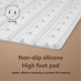 thumbnail image 1 of Foldable Flexible Silicone Household Table Hot Plate, 3-Speed Adjustable Temperature Food Heating Pad US Plug, 1 of 7