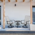 thumbnail image 4 of Four Seasons Courtyard Palermo 3 Piece Aluminum Bistro Chair and Table Set, 4 of 10