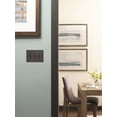 thumbnail image 2 of Mulholland 3 Toggle Black Bronze Wall Plate, 2 of 3