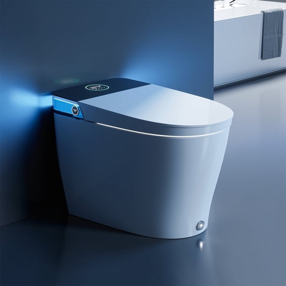 HOROW T38 Bidet SmartToilet with Built-in Water Tank,adjustable heated seat Mood Light 12'' Rough In