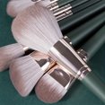 thumbnail image 2 of LNGOOR 14Pcs Makeup Brush Set +2pcs Black Triangular Powder Puff Soft Fluffy Professional Cosmetic Foundation Powder Eyeshadow Kabuki Blending Make Up Brush Beauty Tool With Bag Makeup Sp, 2 of 5