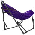 thumbnail image 2 of Tranquillo Universal 116" Double Hammock w/ Adjustable Stand & Bag, Purple, 2 of 12