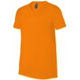 thumbnail image 2 of BELLA+CANVAS T-Shirt Jersey à Col en V pour Homme, m, Orange, 2 of 5