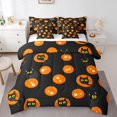 thumbnail image 1 of YST Black Cat 7Pcs Comforter Set, Cartoon Cat Bedroom Decor, Polyester, Full Size (7 Count), 1 of 5