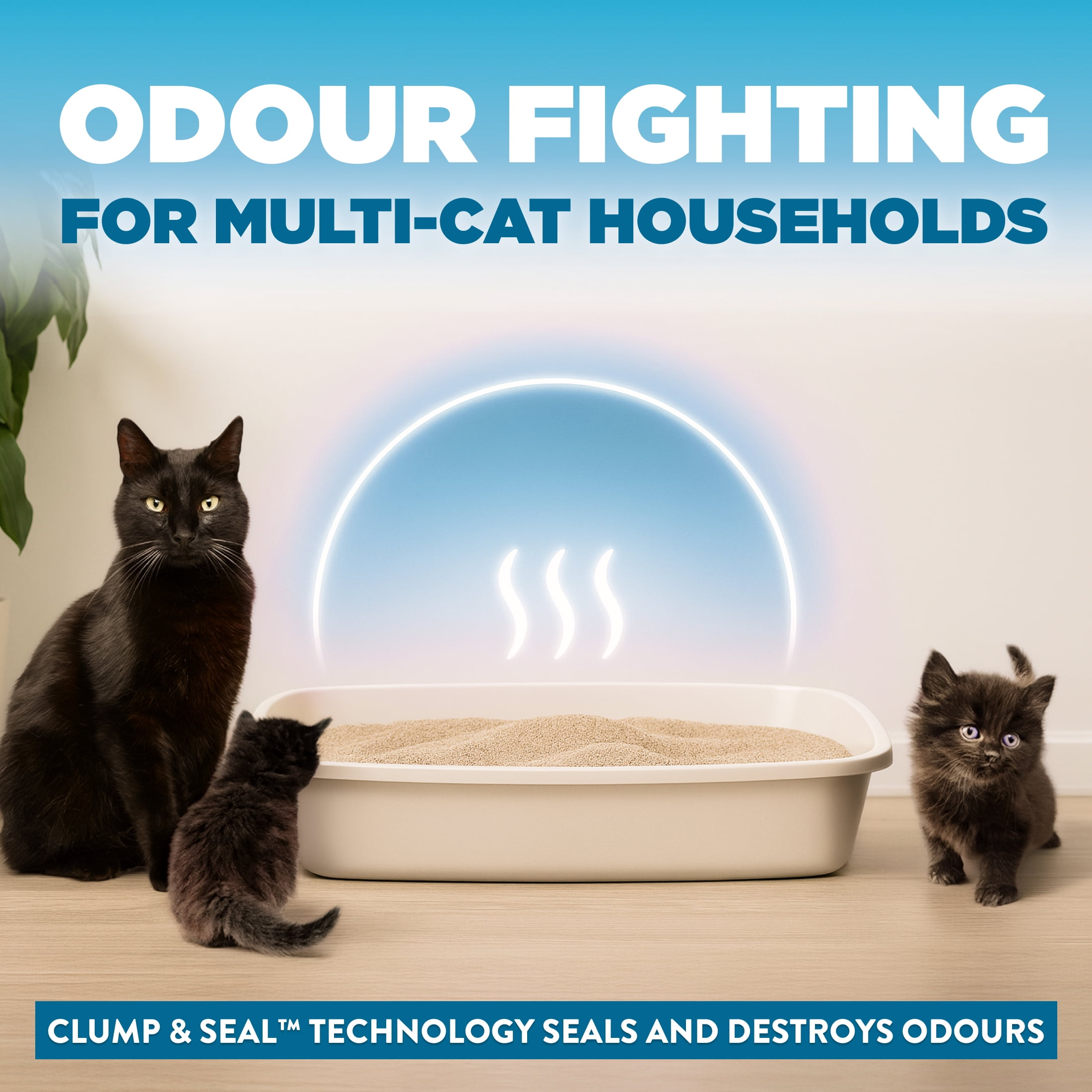 Arm & Hammer Cloud Control Breathe Easy Clumping Clay Cat Litter, 17.2 kg