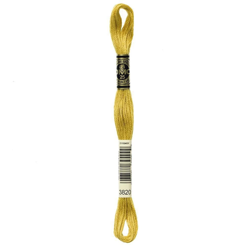 DMC coton 6 brins fil à broder 8 m (8.7 yd) jaune