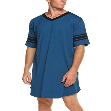 Men‘s Nightshirt Nightwear Pajama Shirts